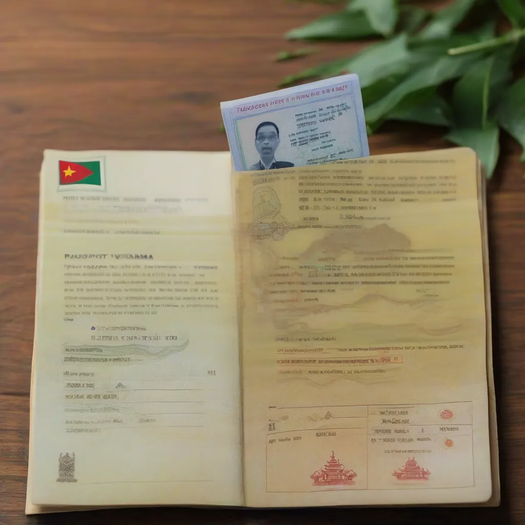 Indian Passport with Vietnam Visa