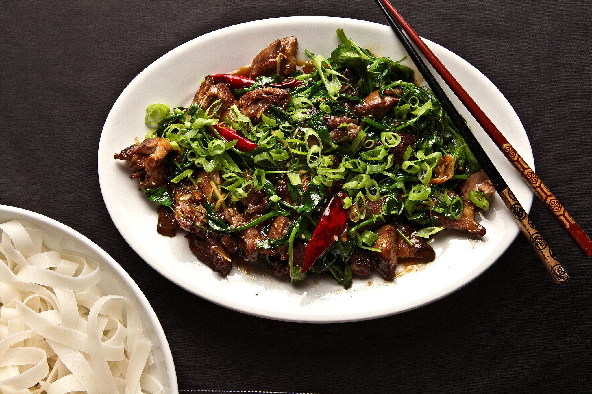 Steamed Duck with Bamboo Shoots on a Platter